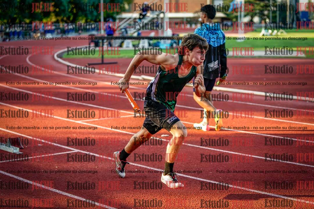Fotos de los relevos 4x100 m de varones