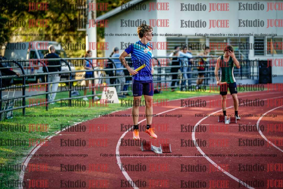 Fotos de los relevos 4x100 m de varones