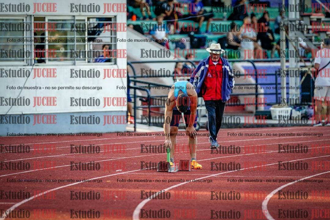 Fotos de los relevos 4x100 m de varones
