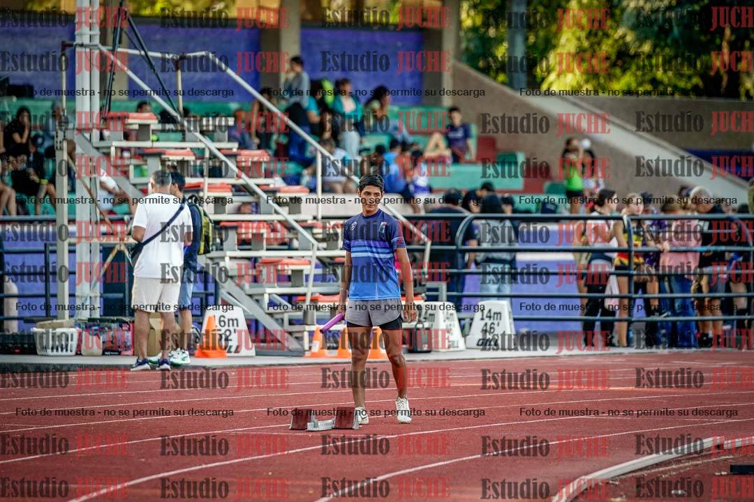 Fotos de los relevos 4x100 m de varones