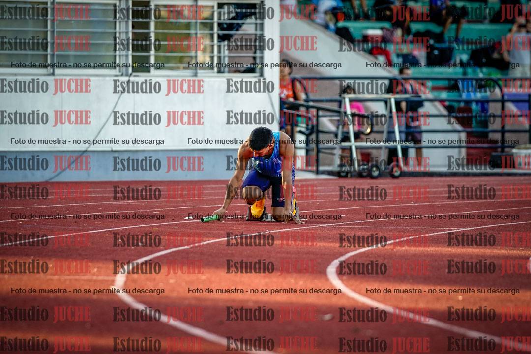 Fotos de los relevos 4x100 m de varones
