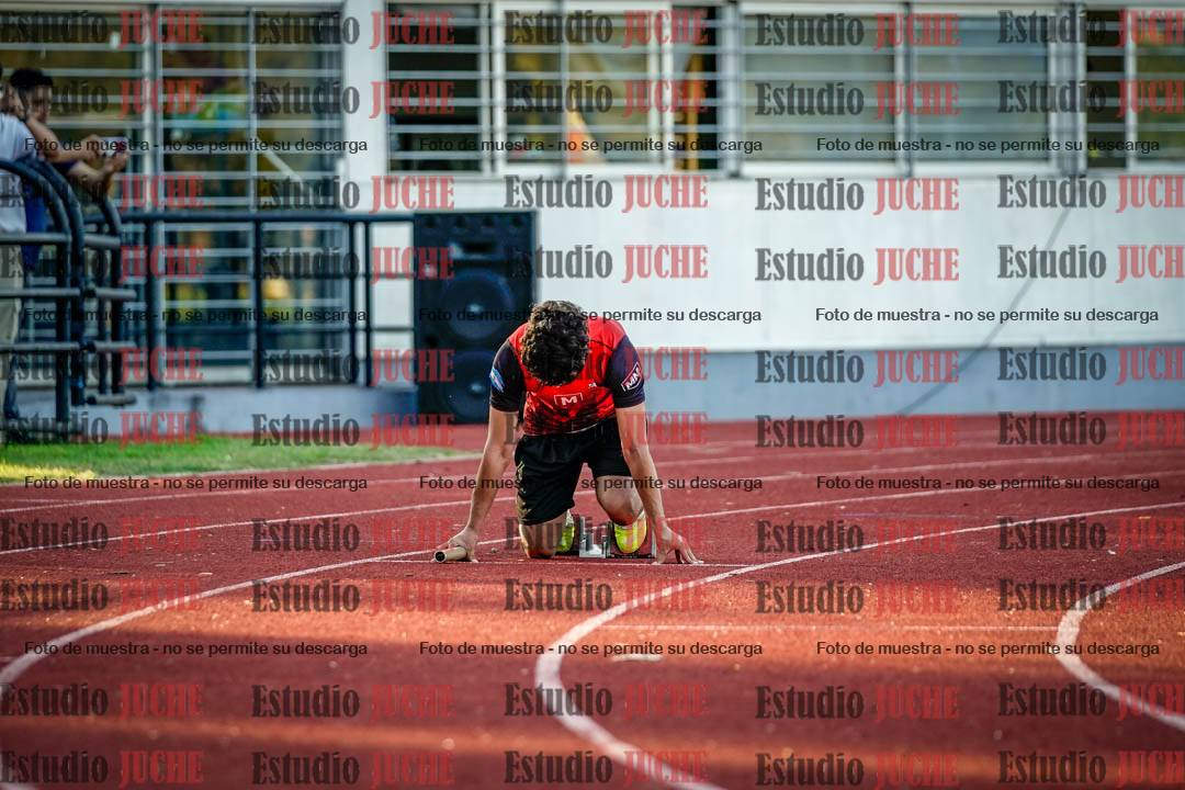 Fotos de los relevos 4x100 m de varones
