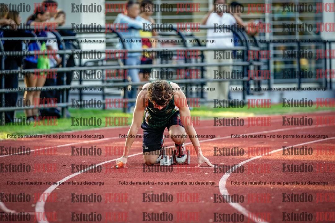 Fotos de los relevos 4x100 m de varones