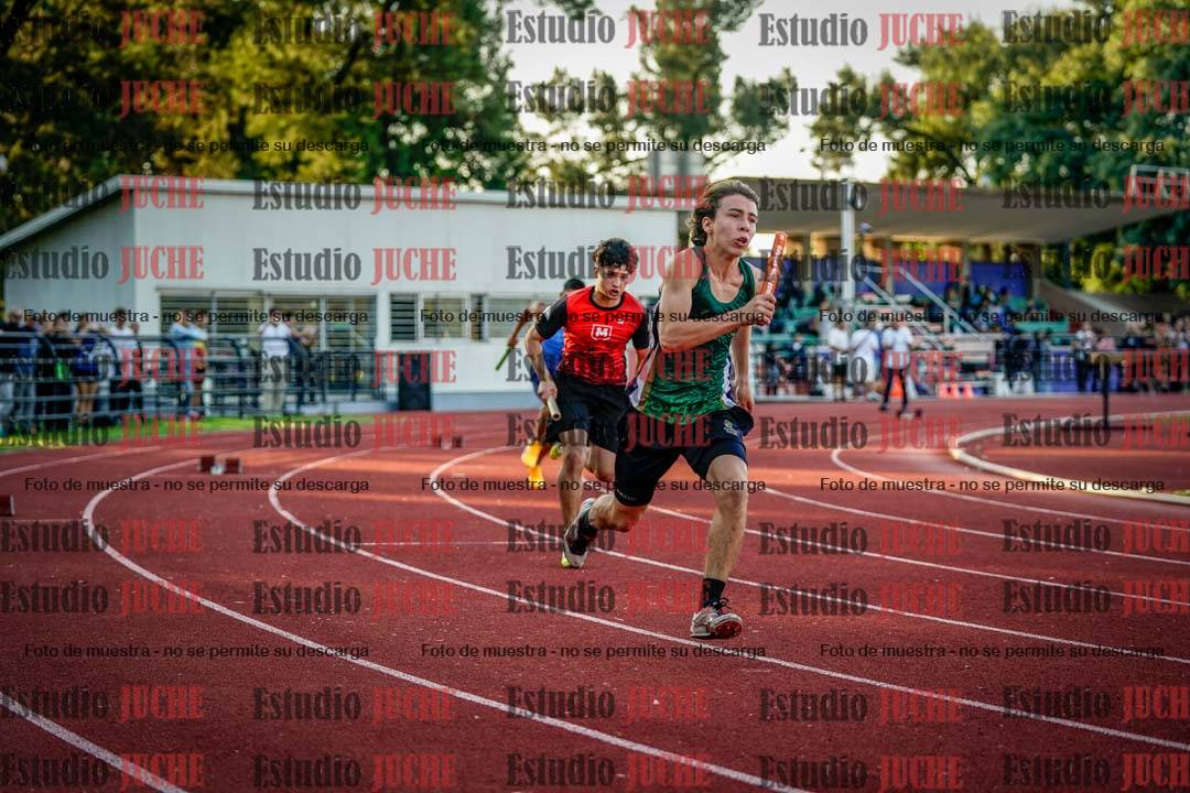 Fotos de los relevos 4x100 m de varones