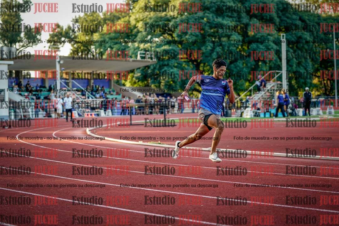 Fotos de los relevos 4x100 m de varones