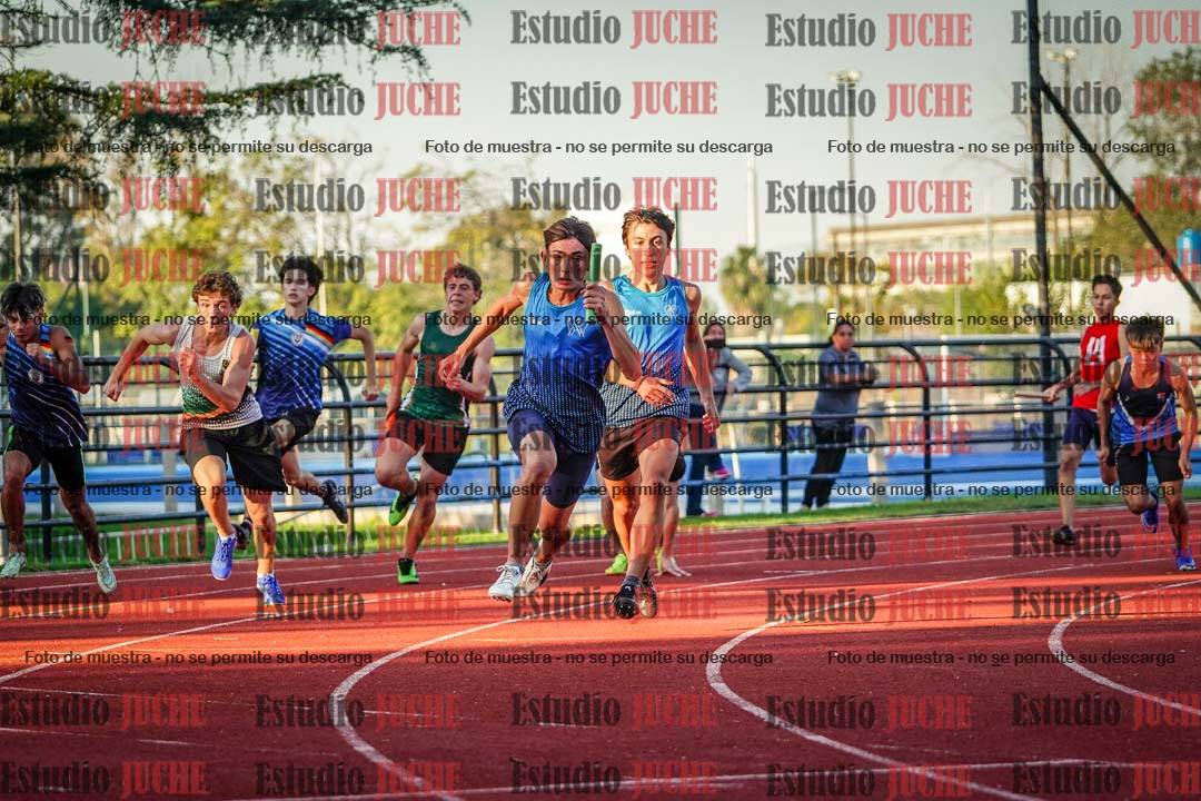 Fotos de los relevos 4x100 m de varones