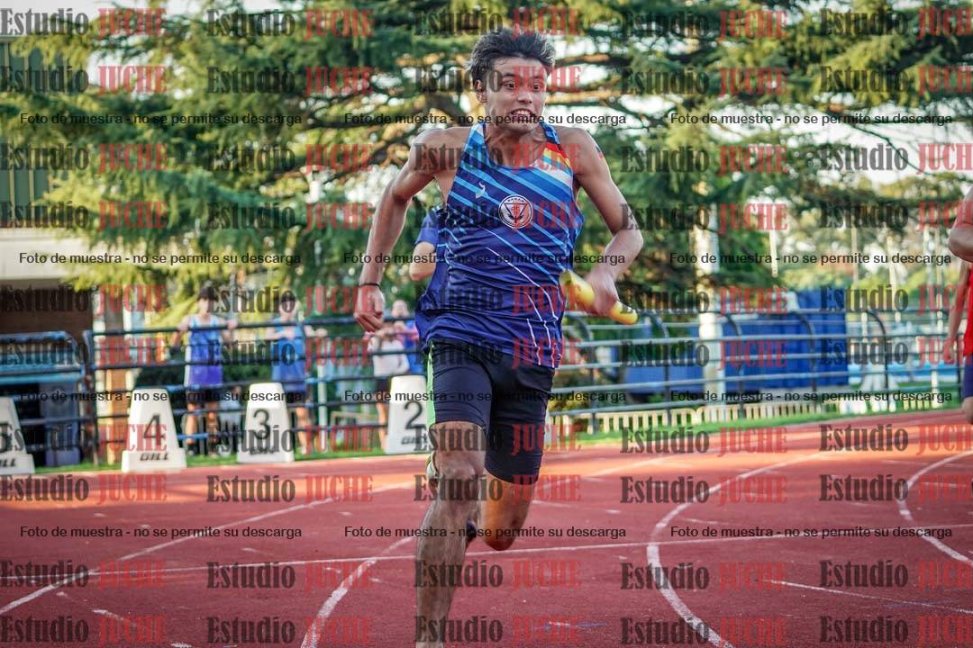 Fotos de los relevos 4x100 m de varones