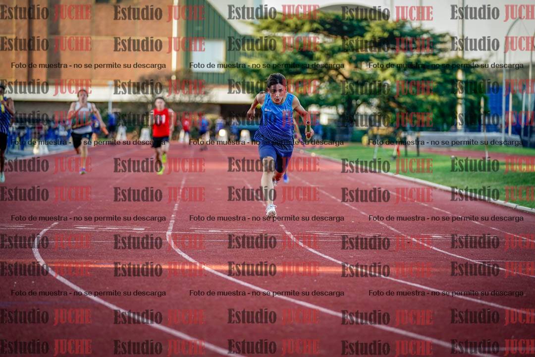 Fotos de los relevos 4x100 m de varones