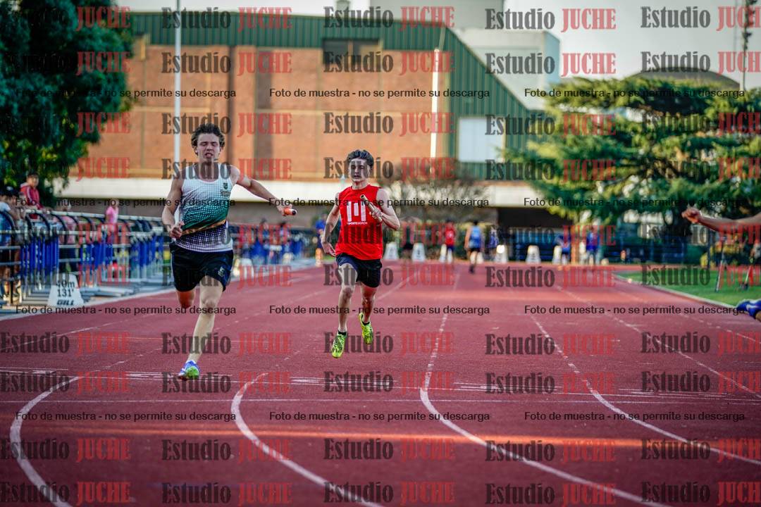 Fotos de los relevos 4x100 m de varones