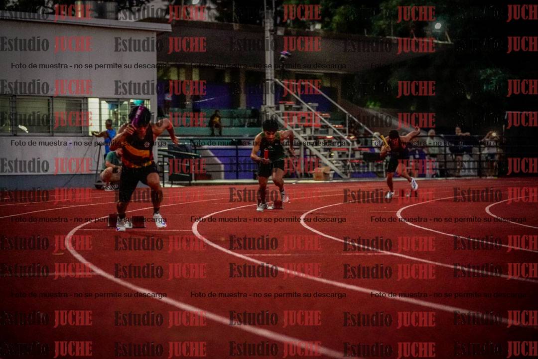 Fotos de las postas 4x100 m de varones