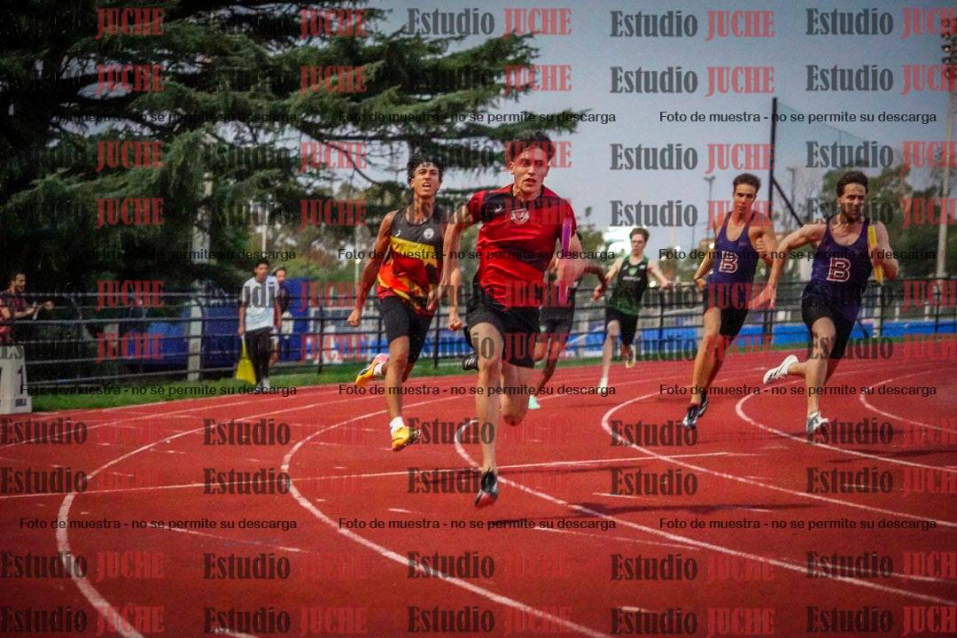 Fotos de las postas 4x100 m de varones